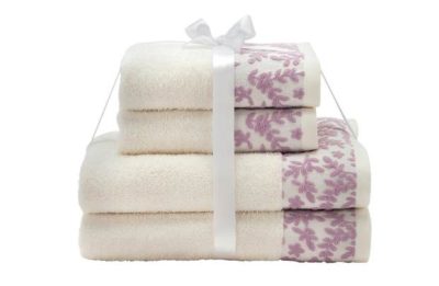 Collection - Floral Border 4 Piece - Towel Bale Collection - Floral Border 4 Piece - Towel Bale